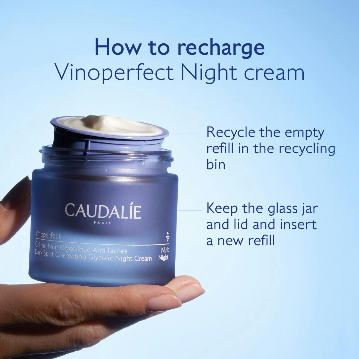 Vinoperfect Dark Spot Correcting Glycolic Night Cream Refill 50ml